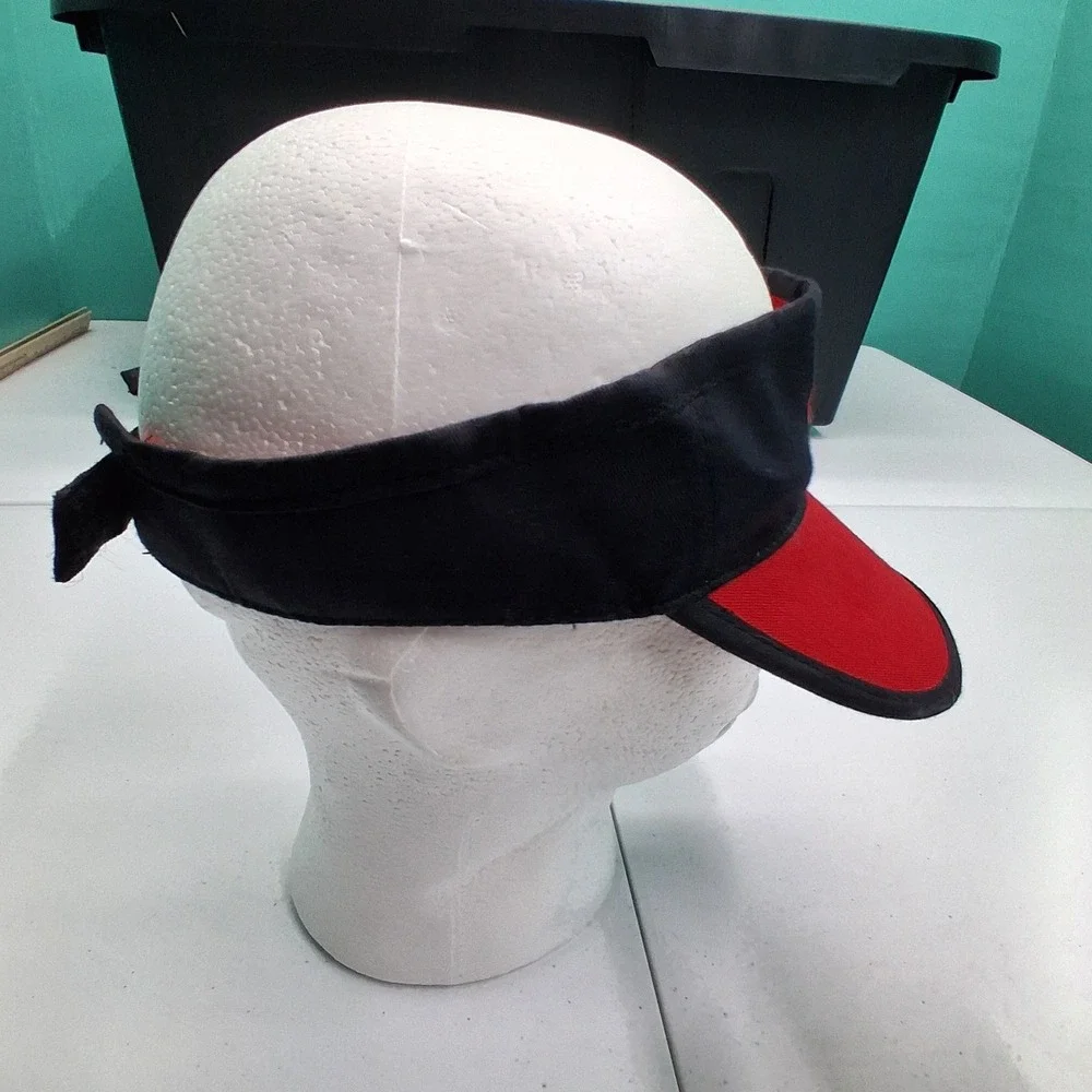 NRA Women On Target Visor OSFM Red Black Annie Oakley Cowgirl Americana Sporty